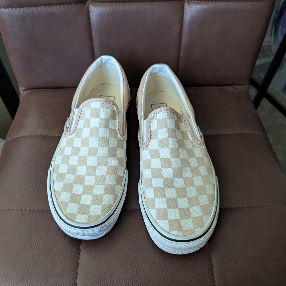 Checkered Slip-On Sneakers